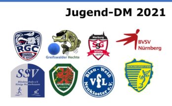 Eine Grafik zeigt die Logos der teilnehmenden Vereine zur diesjährigen Auflage der Jugendmeisterschaft