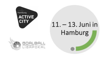 Zu sehen ist das Logo des Ligapokals und der Active Chity Hamburg, daneben steht das Datum 11. - 13. Juni in Hamburg